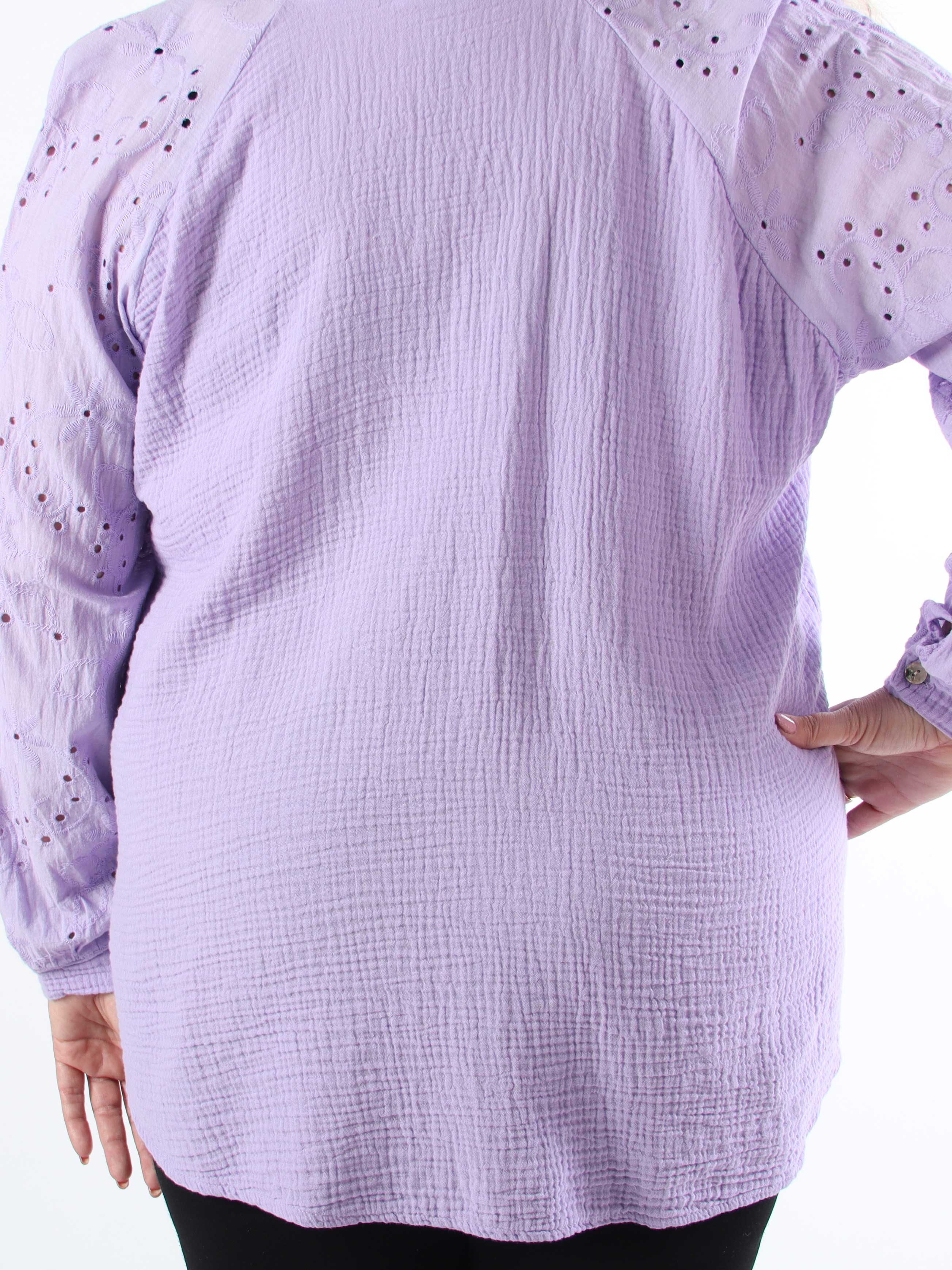 Sandrini - Mjuk bomullsskjorta i plus size